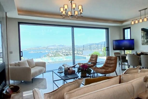 Bodrum Yalıkavak Özel Havuzlu Deniz Manzaralı 4+1 Villa