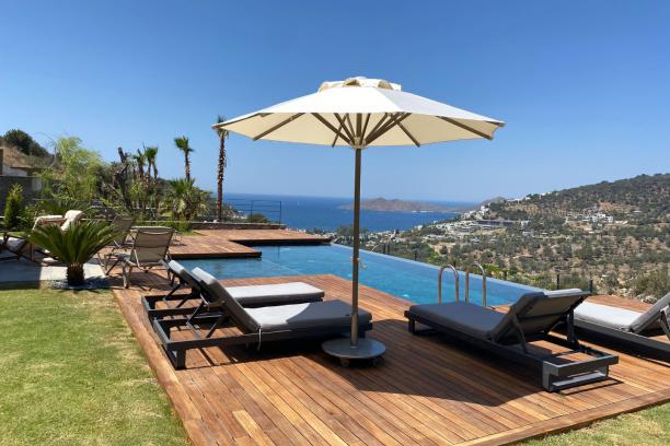 Bodrum Yalıkavak' ta Özel Havuzlu Deniz Manzaralı 4+1 Villa