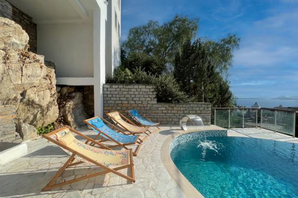 Bodrum Merkez' de Özel Havuzlu Deniz Manzaralı Kiralık Villa