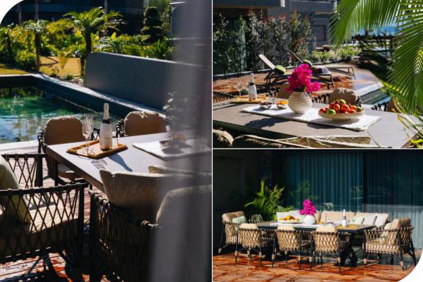 Bodrum Ortakent'te Denize Sıfır, Özel Plajlı, Özel Havuzlu 5+2 Kiralık Villa