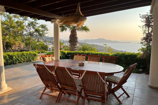 Bodrum Yalıkavak'ta Deniz Manzaralı Özel Havuzlu Kiralık Villa
